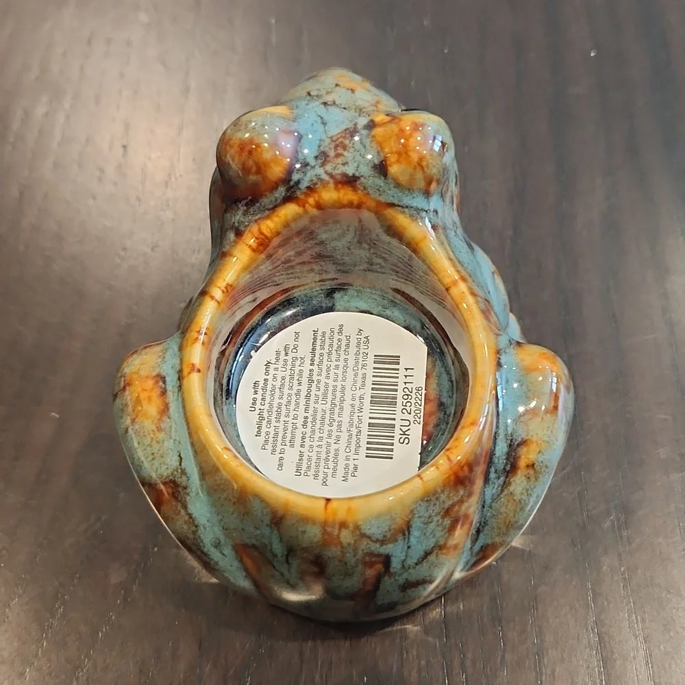 PIER 1 Import Frog Tealite Holder, NEW - Picture 6 of 16
